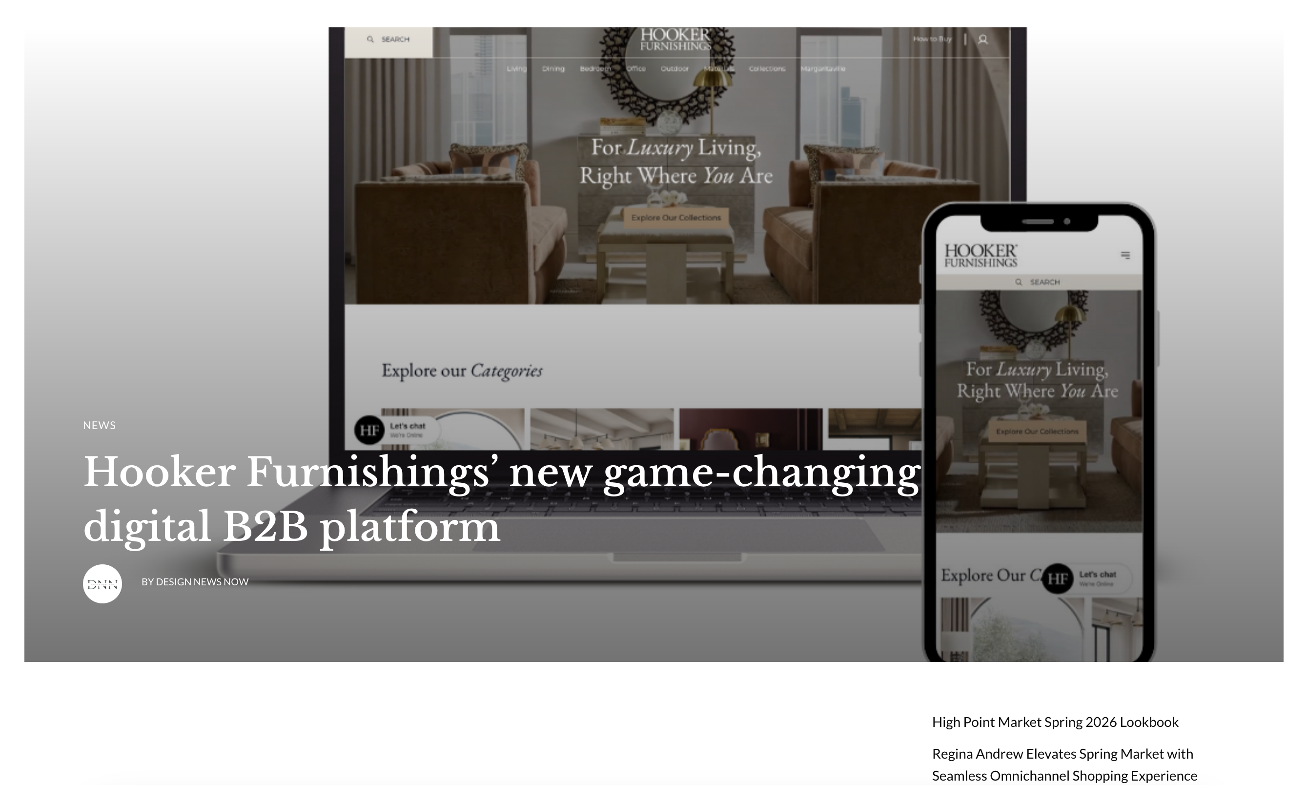 Hooker Furnishings’ New Game-Changing Digital B2B Platform